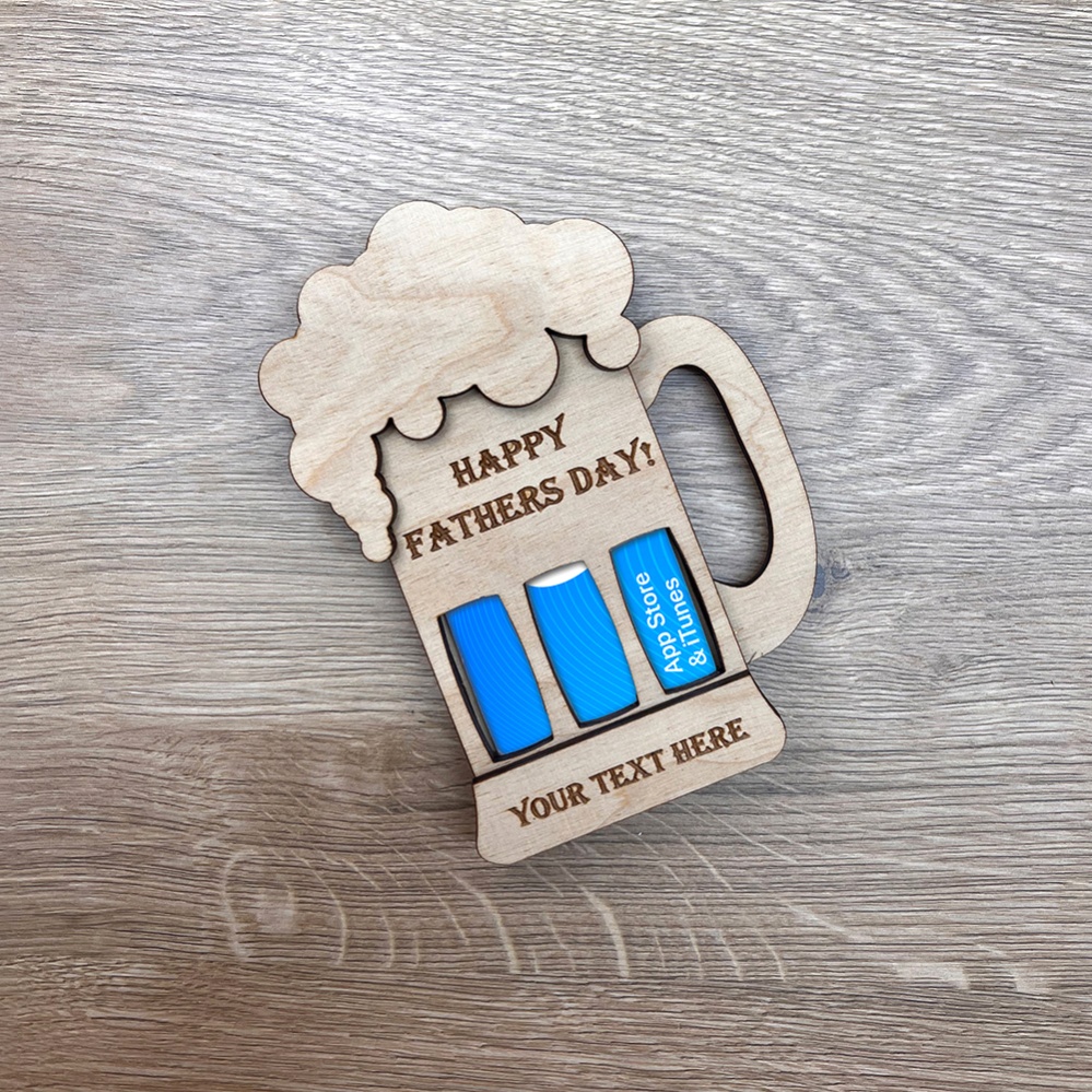 Personalised Beer Gift Card Holder