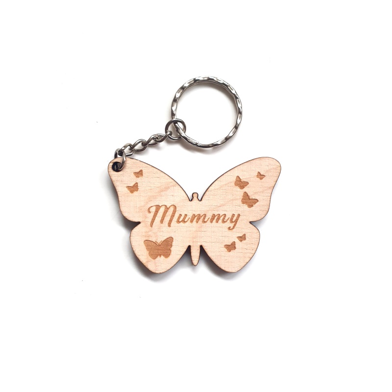 Personalised Mothers Day Keyring - Butterfly