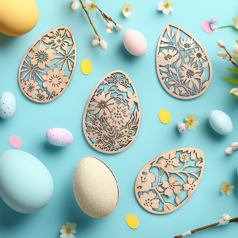 Easter Floral Egg  Decorative Pieces