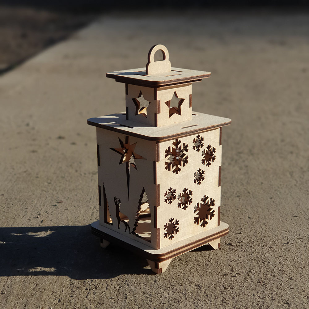 Wooden Christmas Lantern