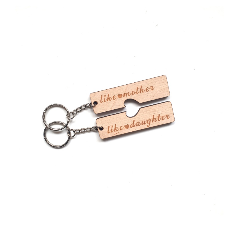 Mothers Day Keyring - Like Mother, Like Daughter - Set of 2