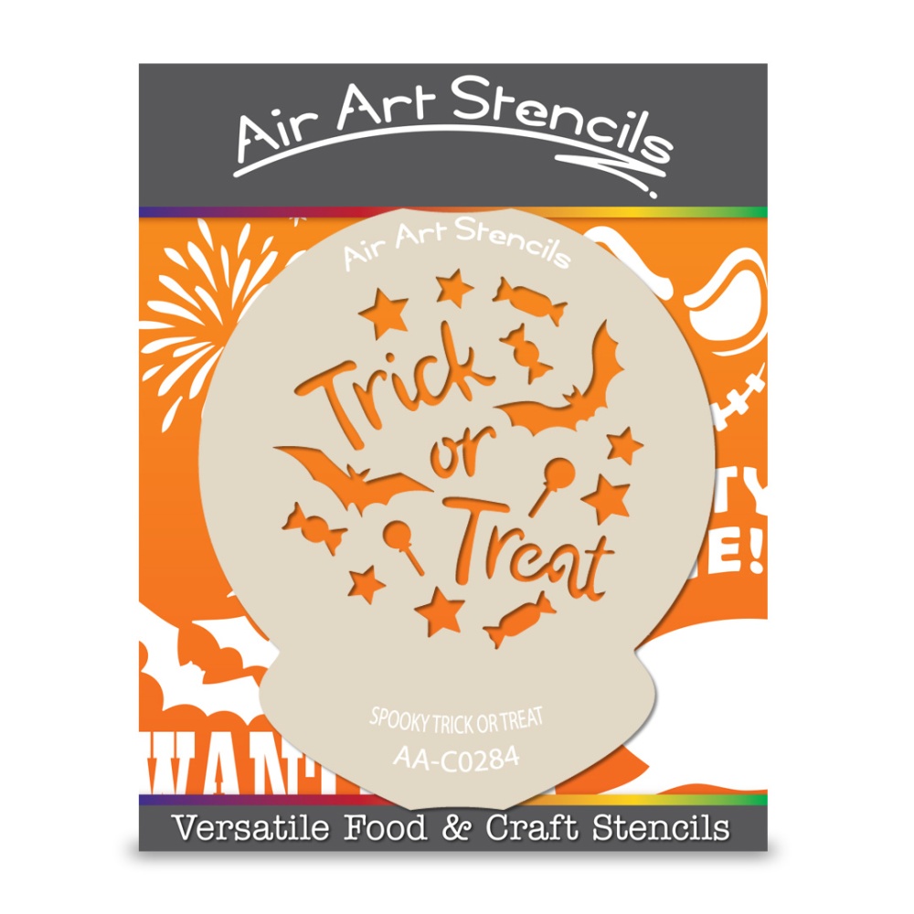 Spooky Trick or Treat Stencil