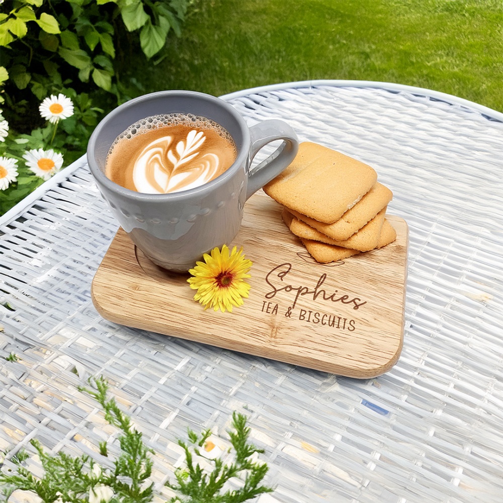 Personalised Tea & Biscuit Board - Name