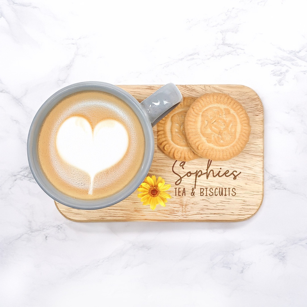 Personalised Tea & Biscuit Board - Name