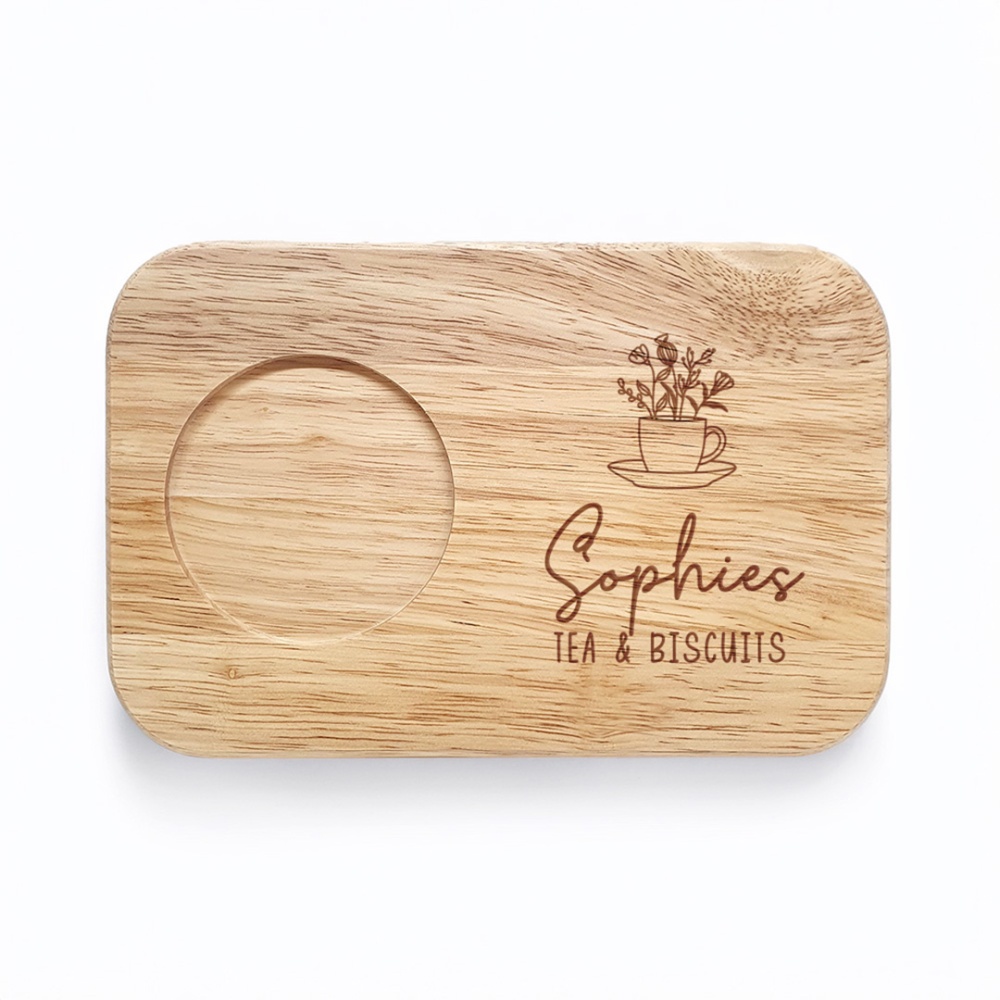 Personalised Tea & Biscuit Board - Name