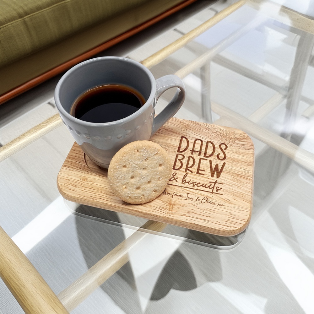 Personalised Tea & Biscuit Board - Brew & Biscuits