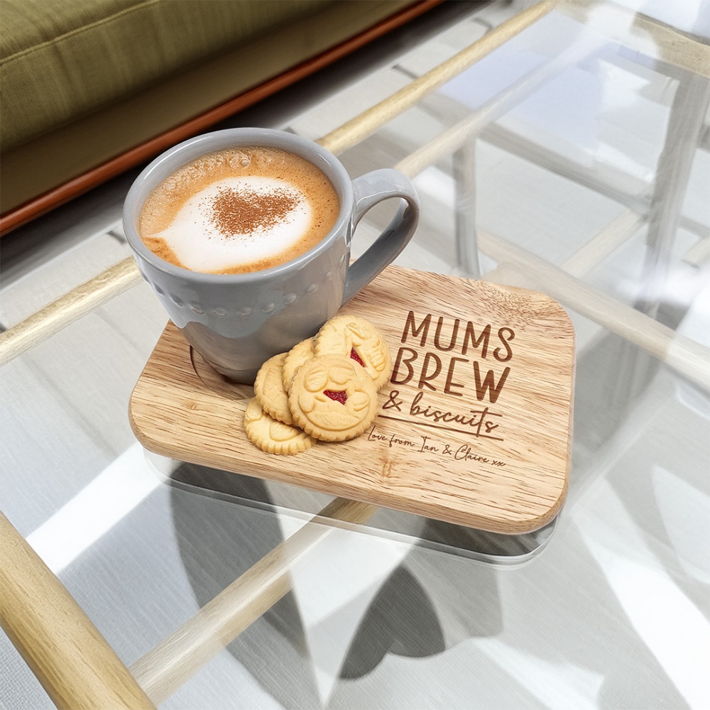 Personalised Tea & Biscuit Board - Brew & Biscuits