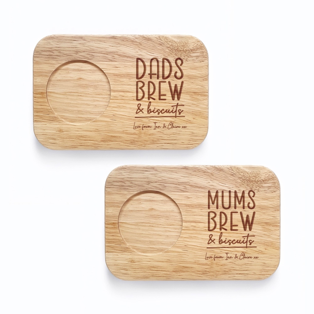 Personalised Tea & Biscuit Board - Brew & Biscuits