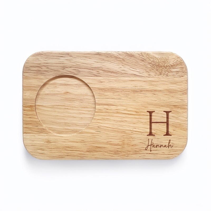 Personalised Tea & Biscuit Board - Letter & Name