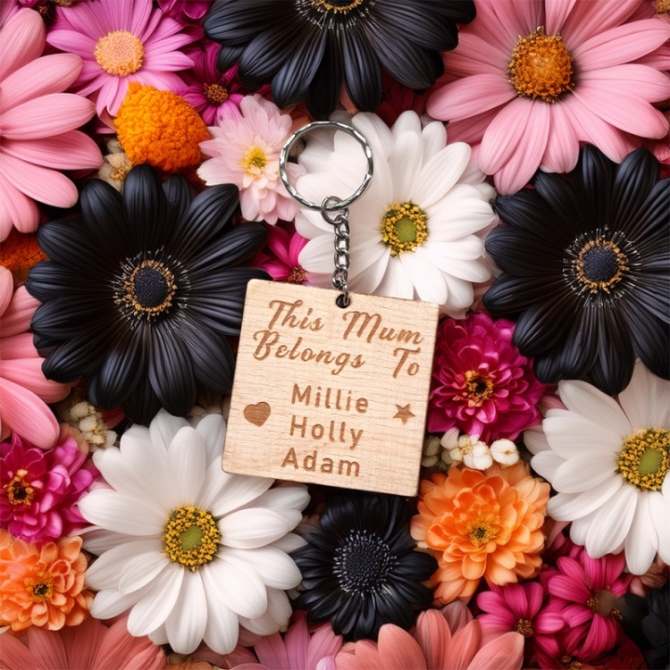 Personalised Mothers Day Keyring - This Mum Belongs to