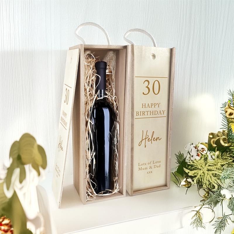 Personalised Wine Box - Happy Birthday