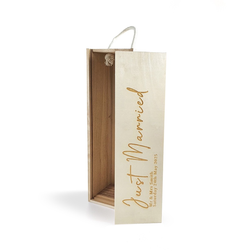 Personalised Wine Box - Just Married