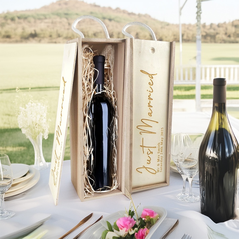 Personalised Wine Box - Just Married