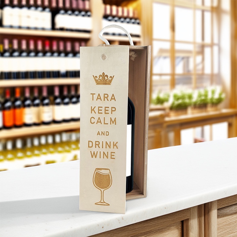 Personalised Wine Box - Keep Calm And Drink Wine