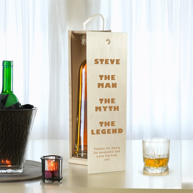 Personalised Wine Box - The Man, The Myth, The Legend