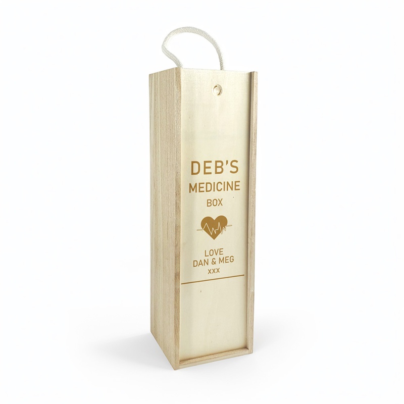 Personalised Wine Box - Medicine Box