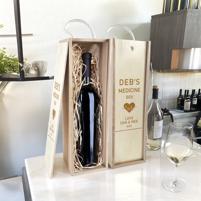 Personalised Wine Box - Medicine Box