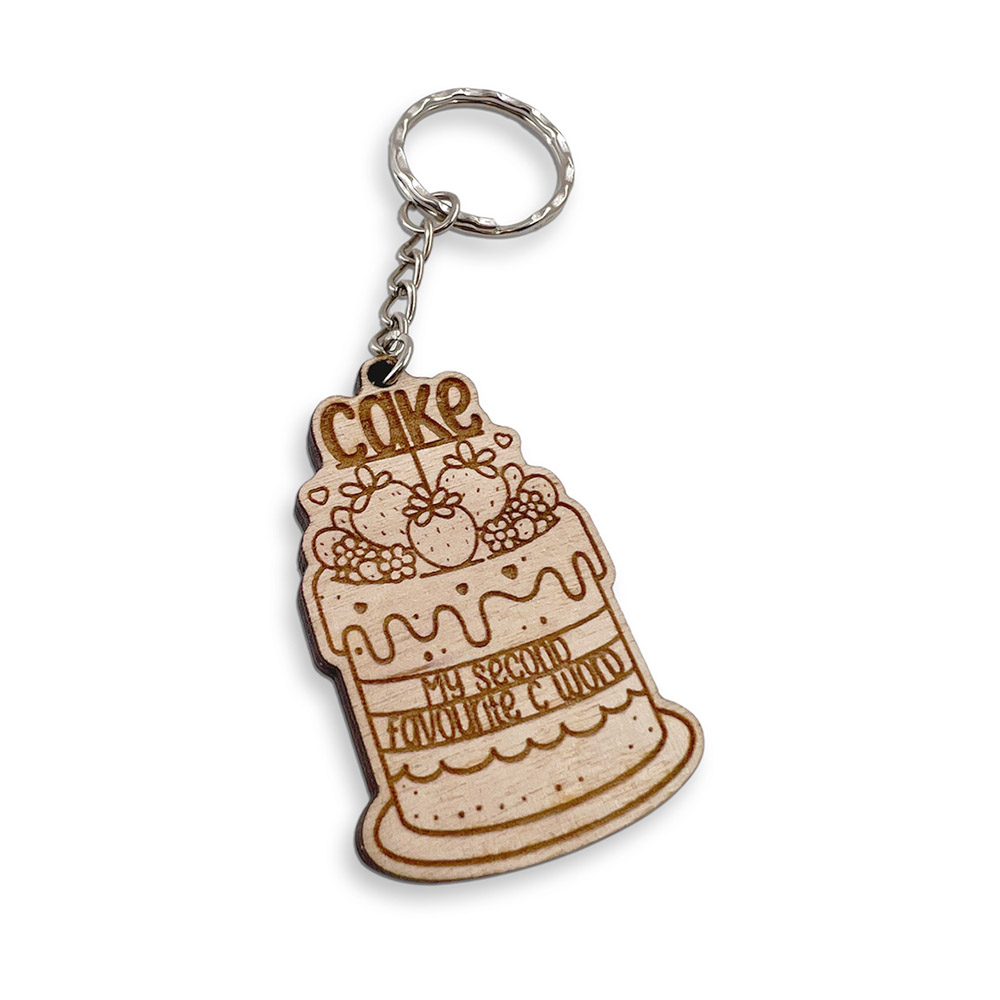 Keyring - Cake Is My Favourite C Word