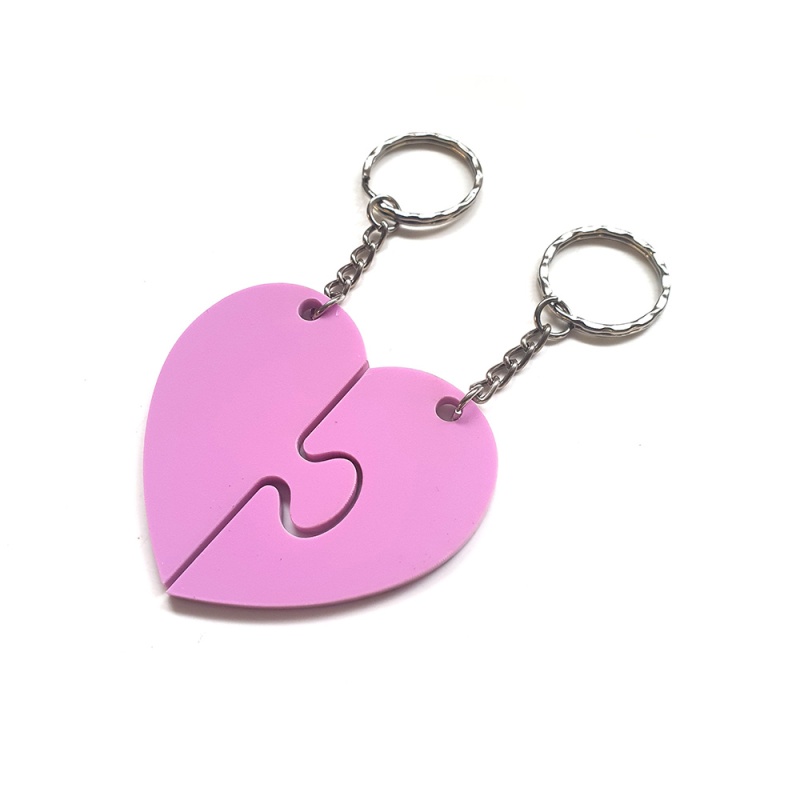 Heart Blank Keyring - Multiple Colours