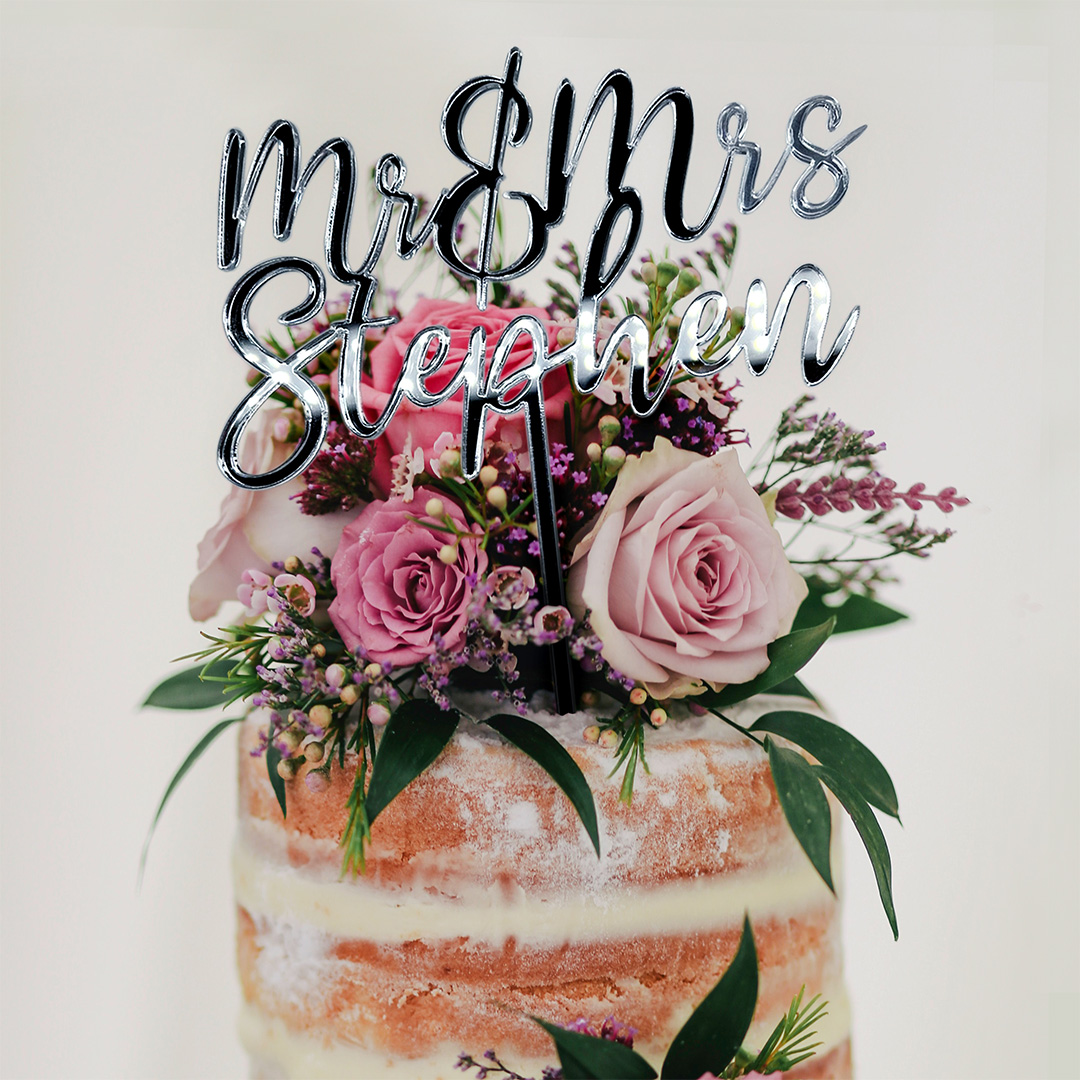 Personalised Acrylic Cake Topper