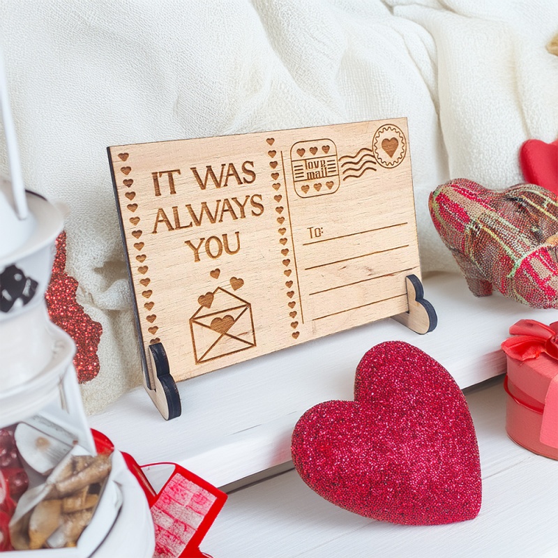 Personalised Valentines Postcard