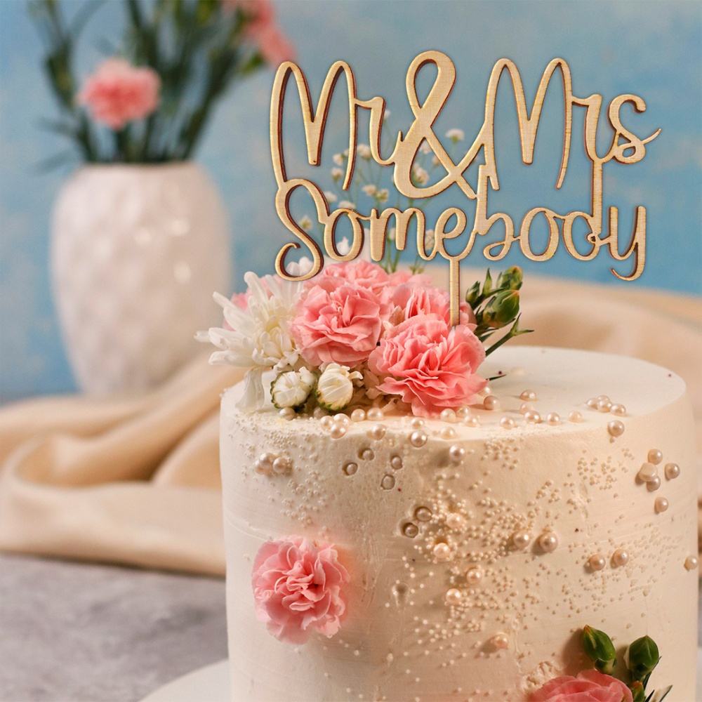 Personalised Wooden Cake Topper