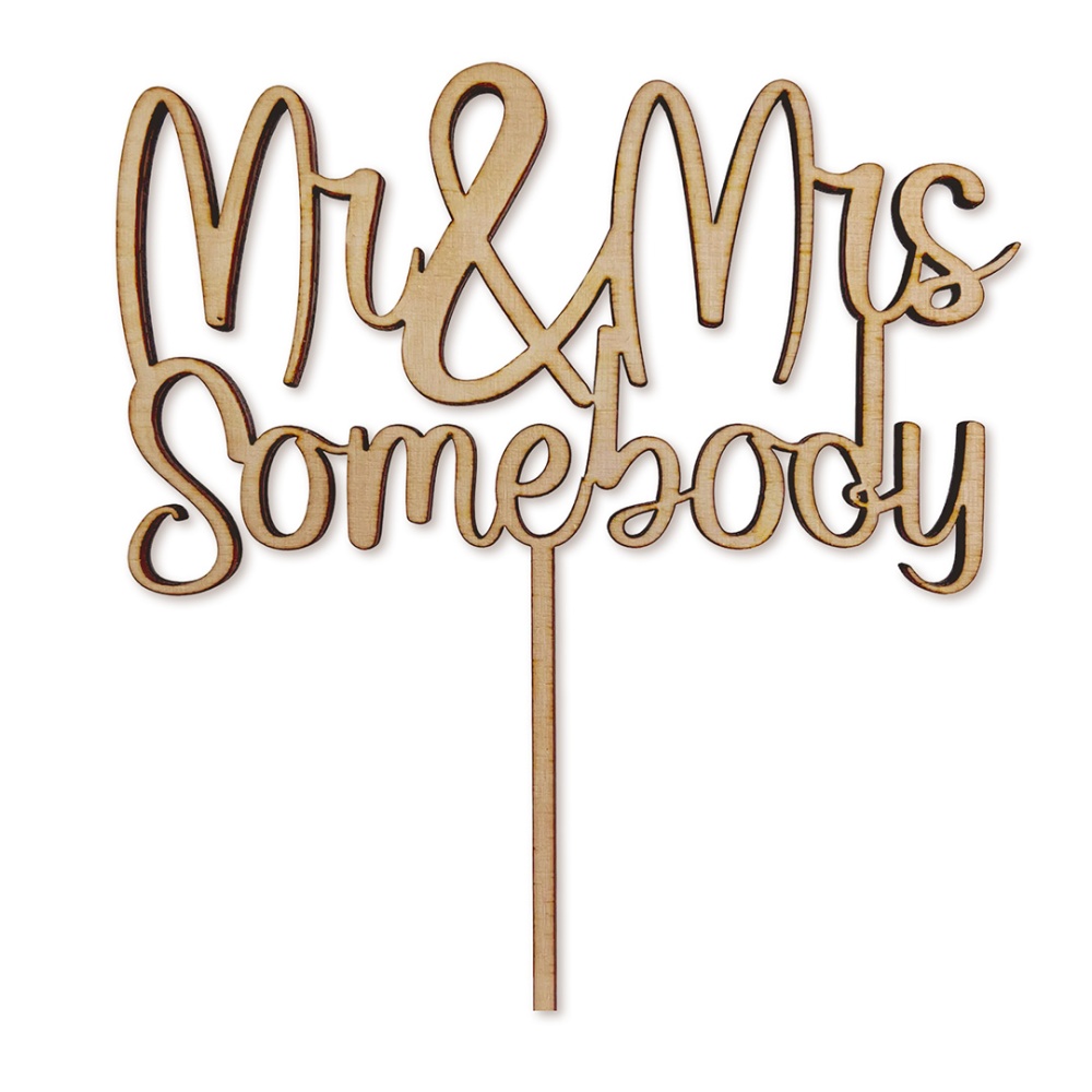 Personalised Wooden Cake Topper