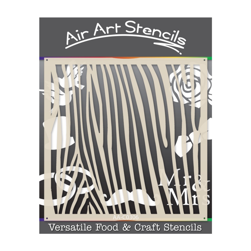 Zebra Print Stencil